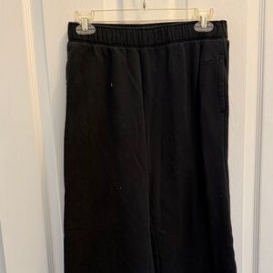 Hollister Women’s Black Casual Sweatpants with Flared Leg